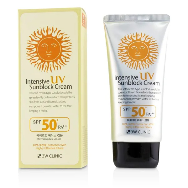 3W Clinic Intensive UV Sunblock Cream with SPF50+ PA+++