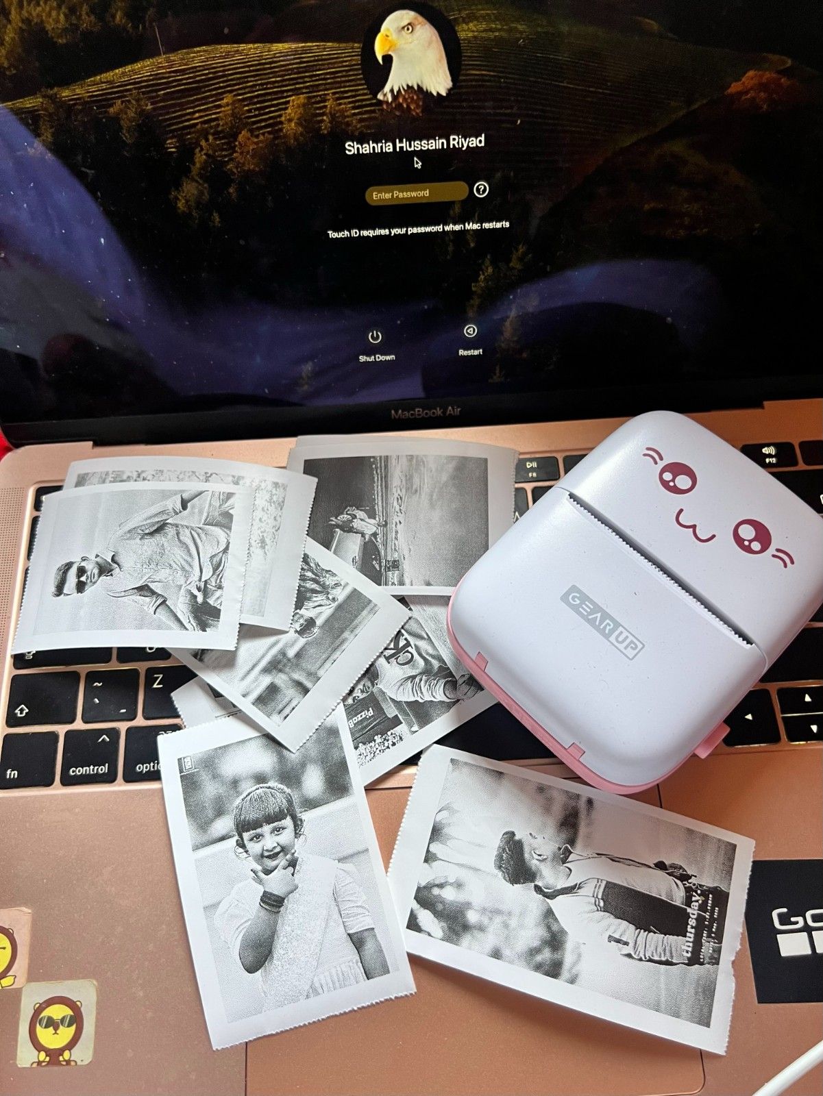 ⚡ GearUP Mini Thermal Bluetooth Printer