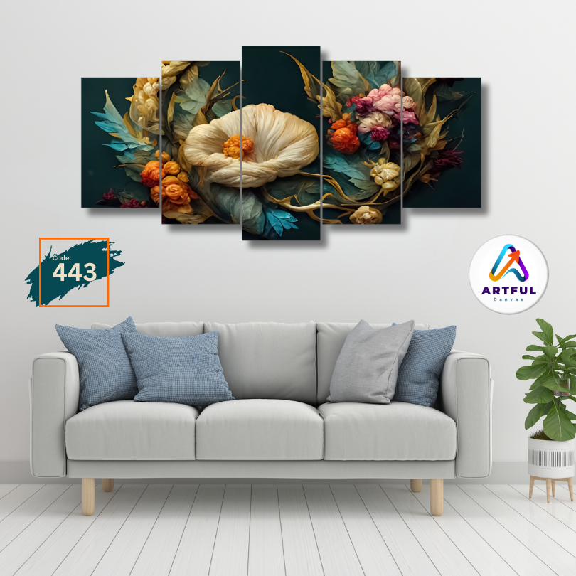 5 Part Wall Canvas 36×18