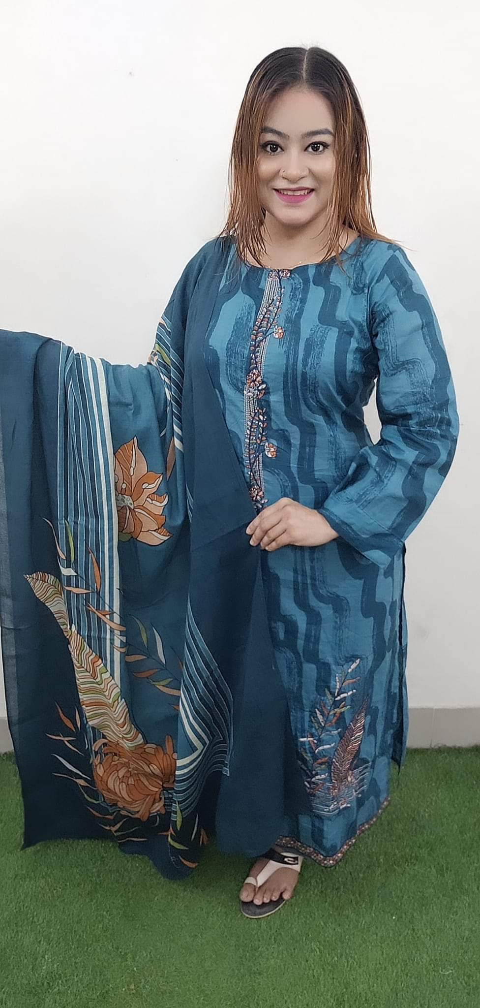 Cotton Print Three pcs code: noak