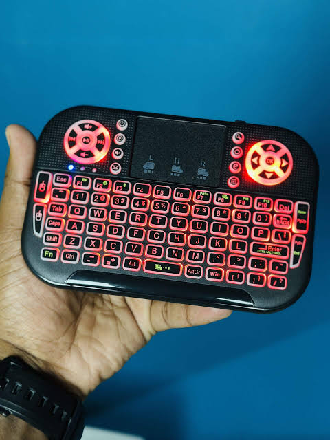 GearUP MK20 2.4GHz + Wireless Dual Mode RGB Backlit Rechargeable Mini Portable Keyboard With Touchpad