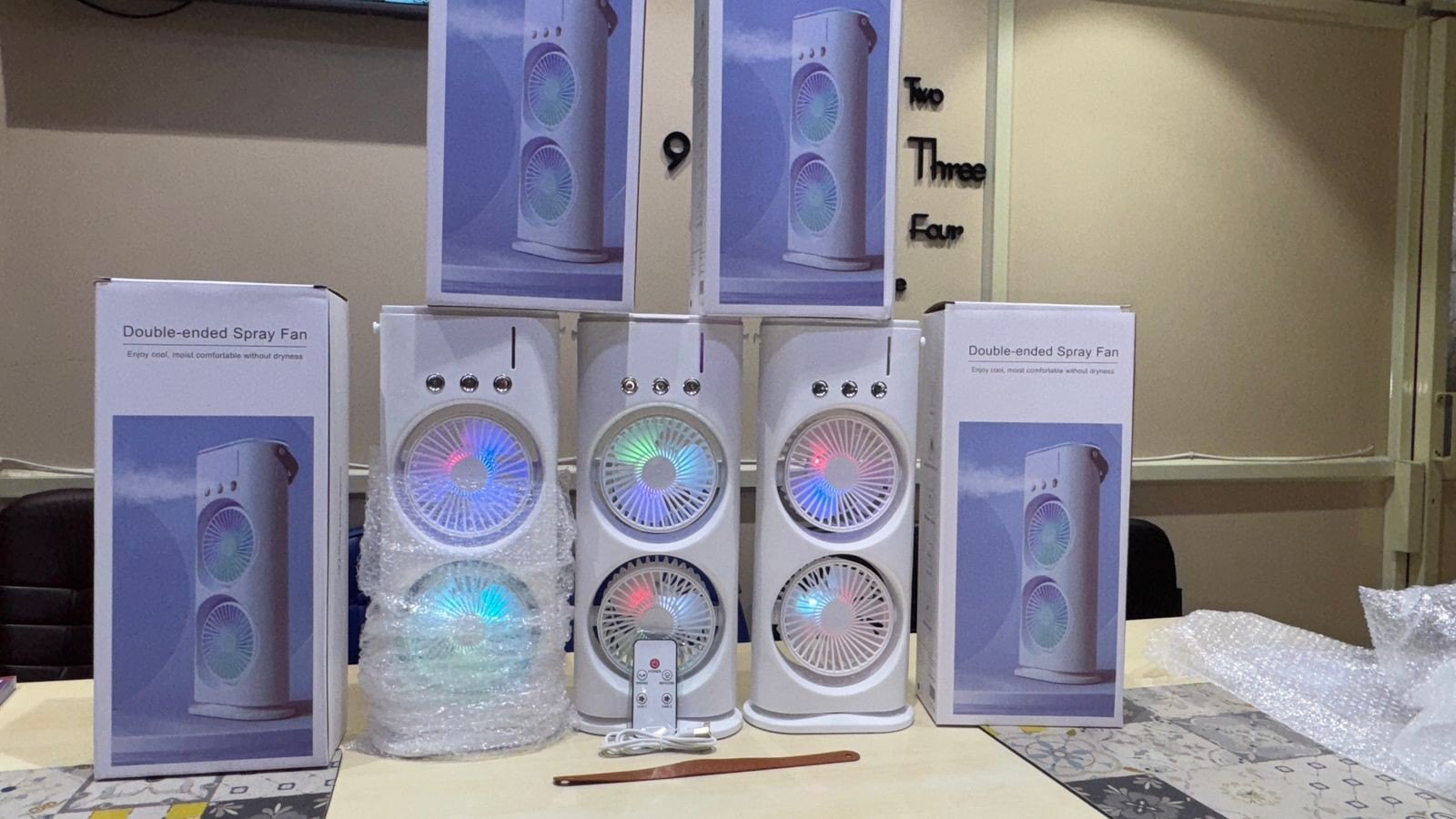 Usb rechargeable duble fane