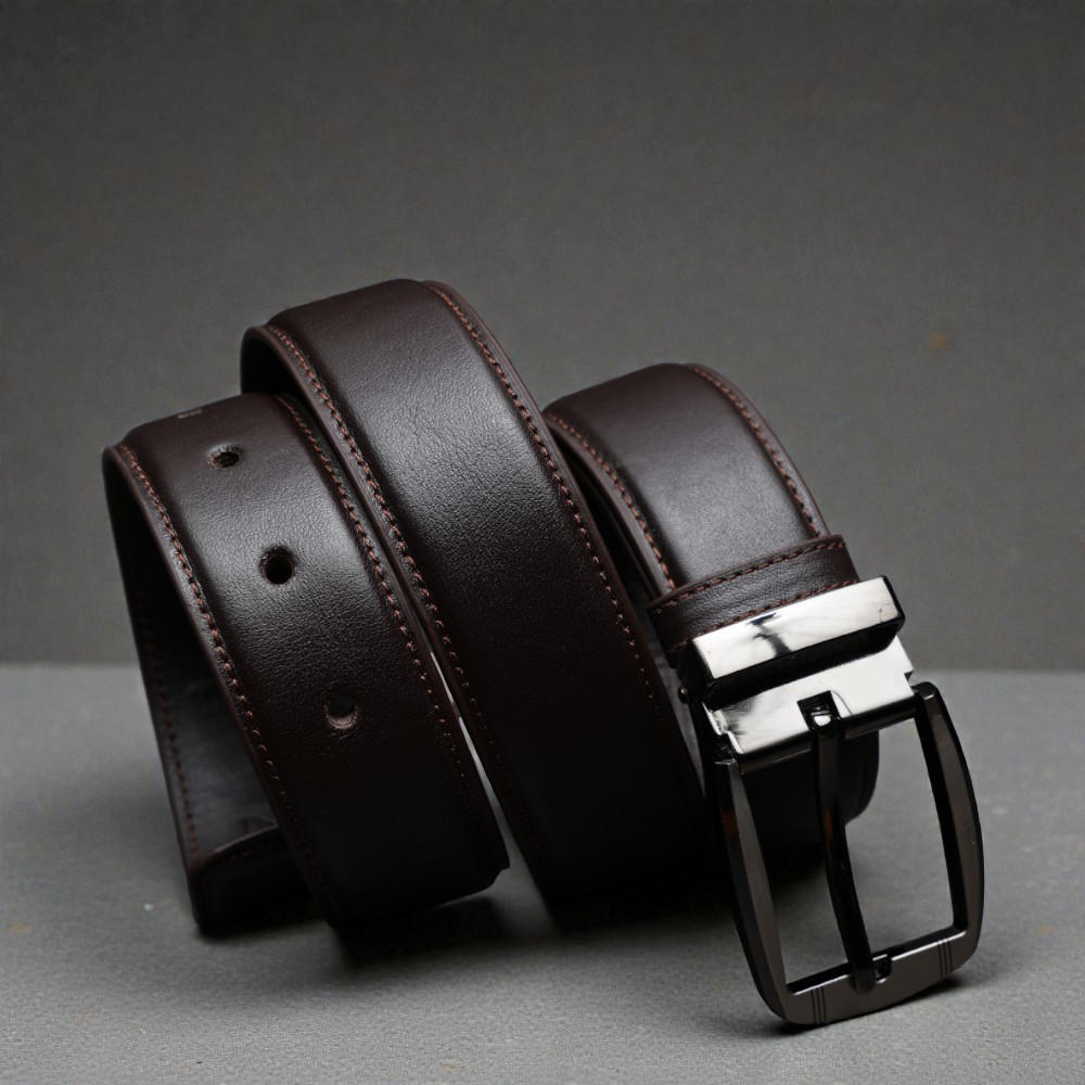 Zays Handcrafted Leather Belt for Men - Full-Grain Cowhide Adjustable Fit Stylish and Long-Lasting Designed for Office Traditional and Casual Use - Sweat-Resistant Anti-Crack Build Ideal for Daily Wea