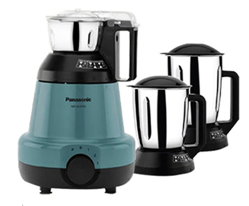 Panasonic 900W 3 Jars Mixer Grinder (MX-GC3550)-Coral Blue