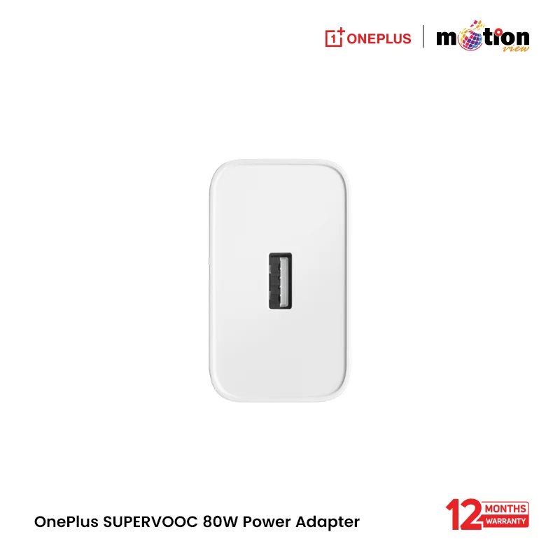 OnePlus SUPERVOOC 80W Power Adapter(Type -A EU) - White