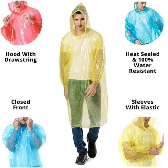 Rain Card, Wallet Rain Coat, Pocket Rain Coat, Rain Coat For Man And Women (10Pcs)