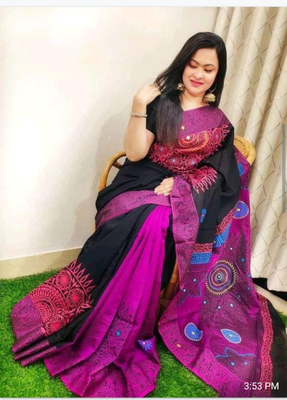 ধুপিয়ান সিল্ক শাড়ি
