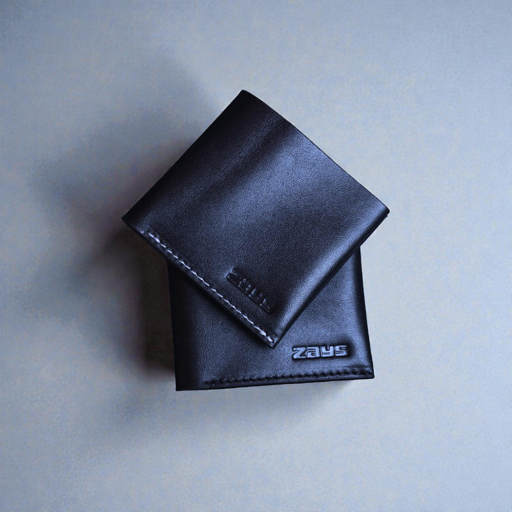 Zays Handcrafted Premium Eco-Friendly Leather Bifold Wallet - Slim Durable and Stylish Short Wallet for Unisex ZSW109-White Suta
