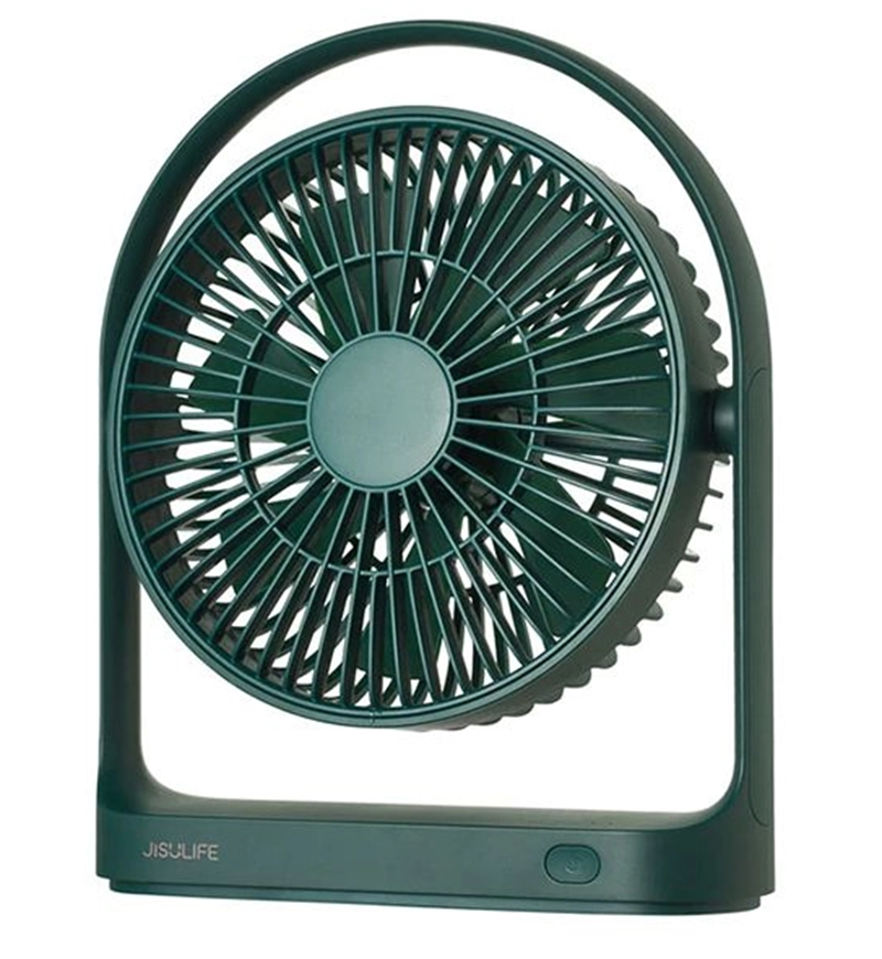 JISULIFE FA19 USB Portable Rechargeable Fan 4000mAH Battery with Type C Charging Port [Green]