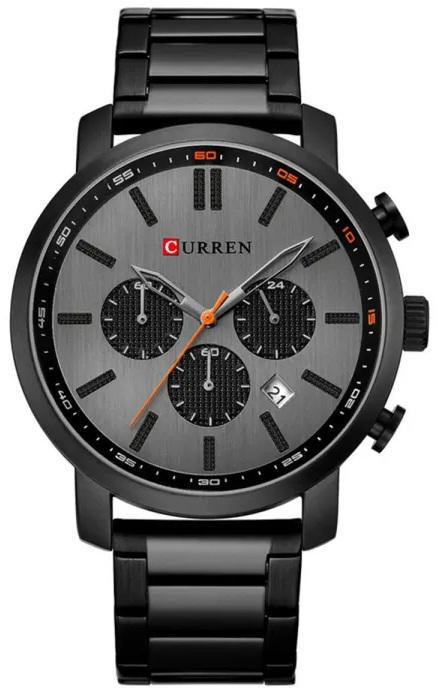 Curren 8315 Quartz Casual Watch for Men - Black