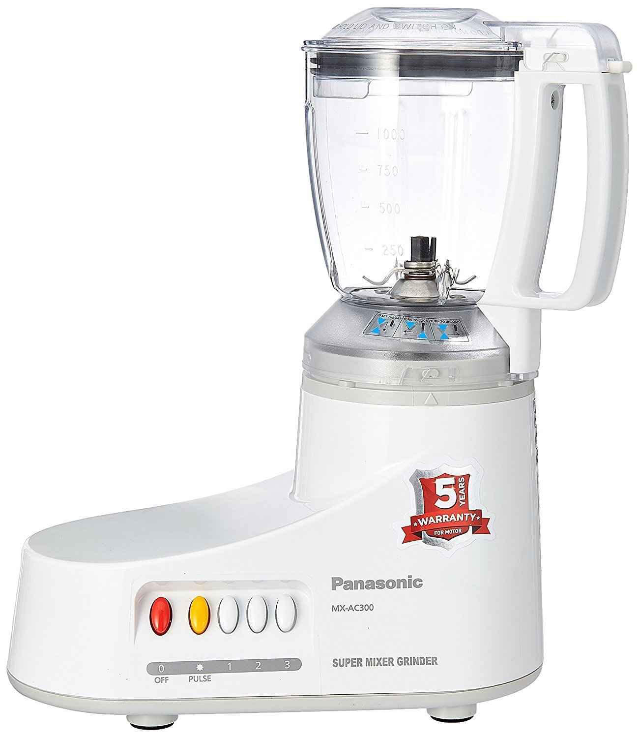 Panasonic MX-AC310 Heavy Duty Super Mixer Grinder | 1000 Watt