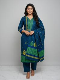 Block Print Three Piece