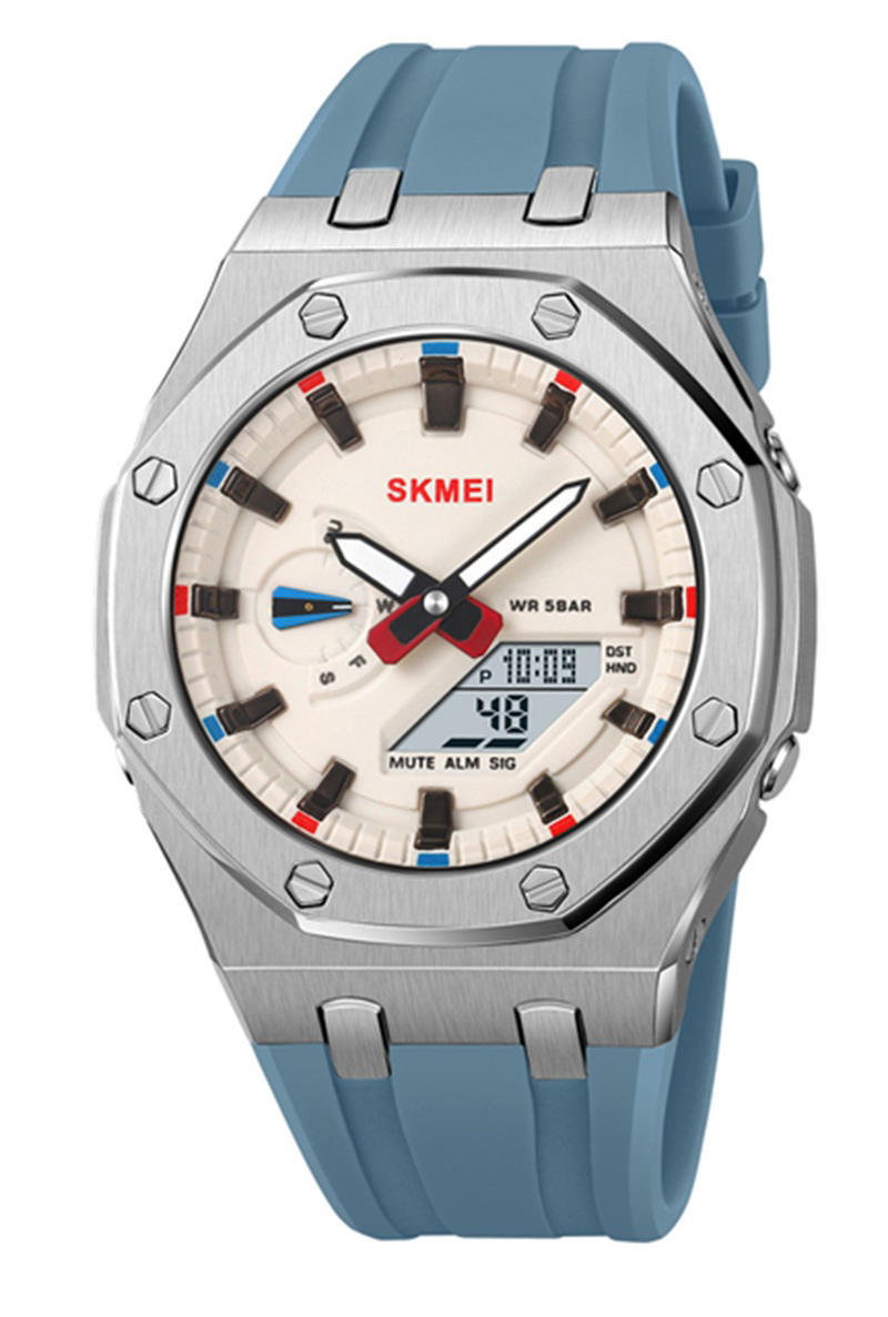 SKMEI 2243 Analog Watch for Men-White & Blue