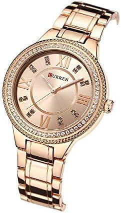 CURREN C9004L Stainless Steel Watch for Women – Rose Gold
