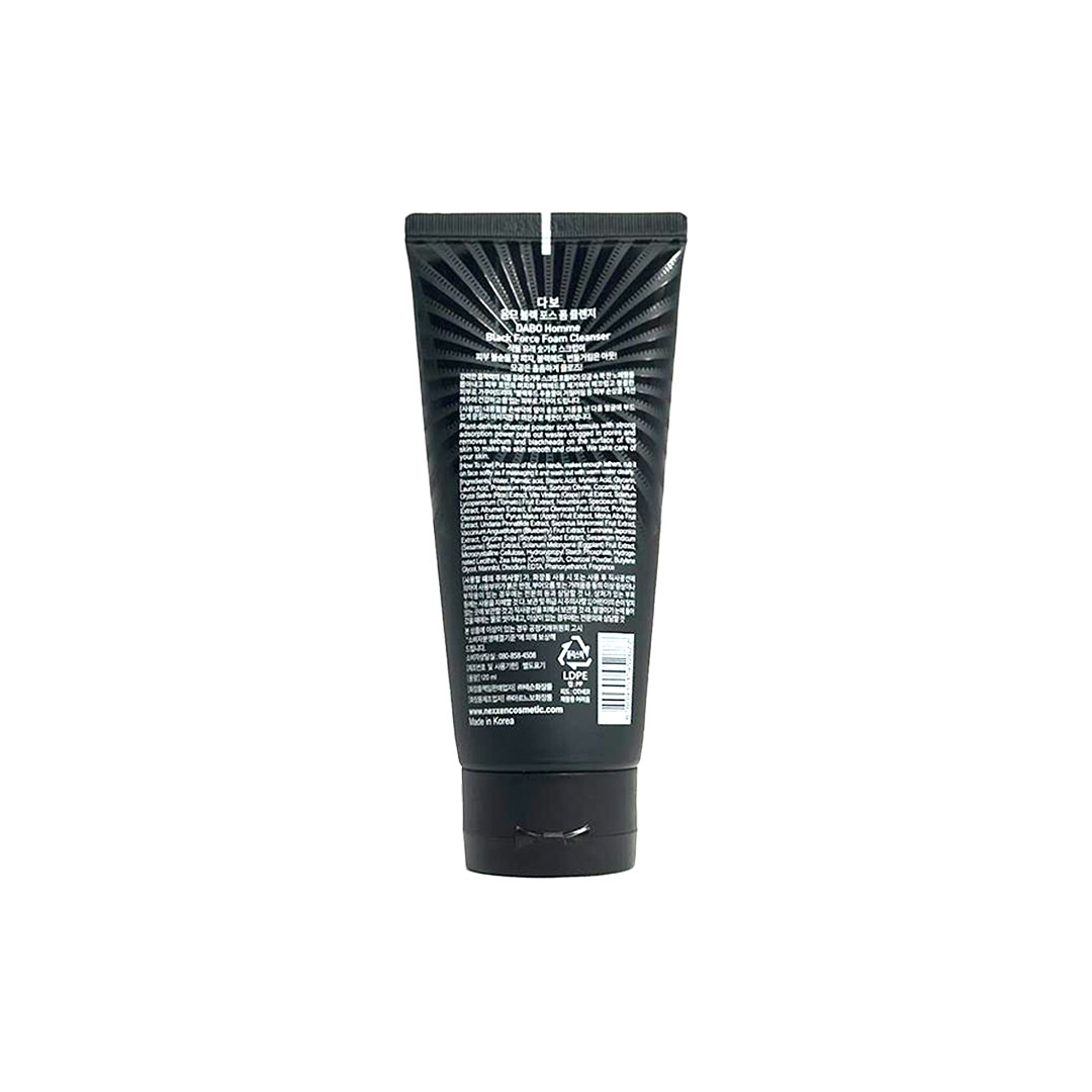 Dabo Black Force For Men Foam Cleanser 120 ml