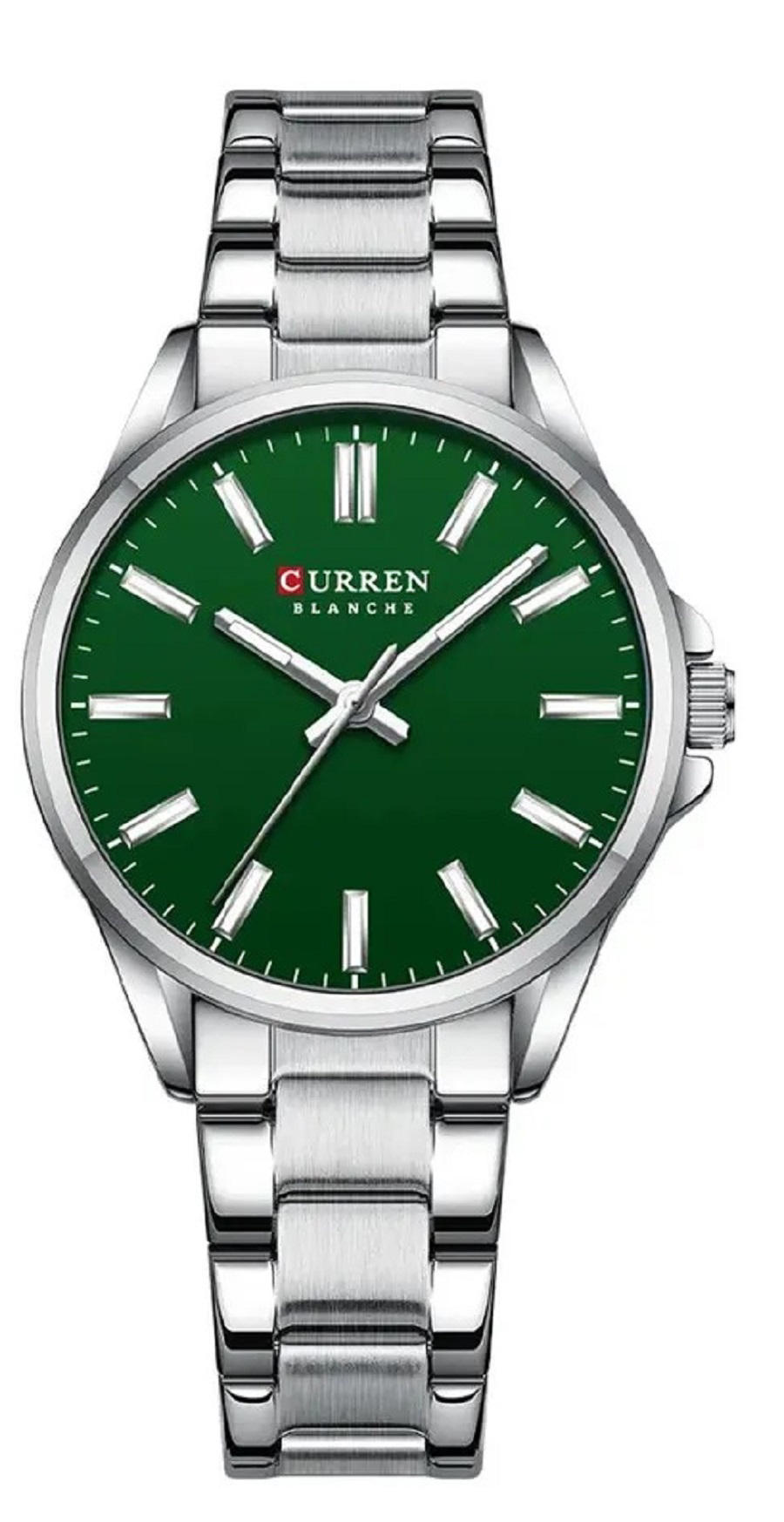CURREN 9090 Watches for Women – Silver & Green