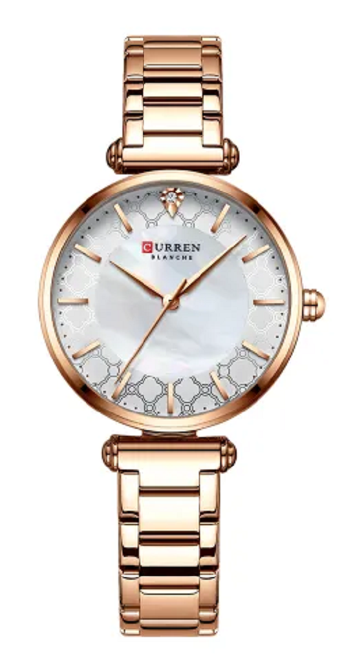 Curren 9072L Montre Femme Women’s Bracelet Watch – Rose Gold