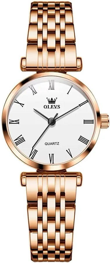 OLEVS 5596 Quartz Stainless Steel New Model Ladies Watch-Rose Gold