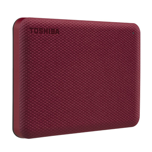 Toshiba External Hard Drive Canvio Advance 1TB Portable USB 3.2 Red (HDTCA10AR3AA)