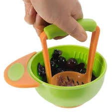 Baby Food Chewing Mash & Serve Bowl for Homemade Baby Food