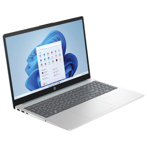 HP 15-fc0266AU AMD Ryzen 3 7320U 8GB 5500 DDR5 RAM 512GB SSD 15.6 Inch FHD Uslim Natural Silver Laptop