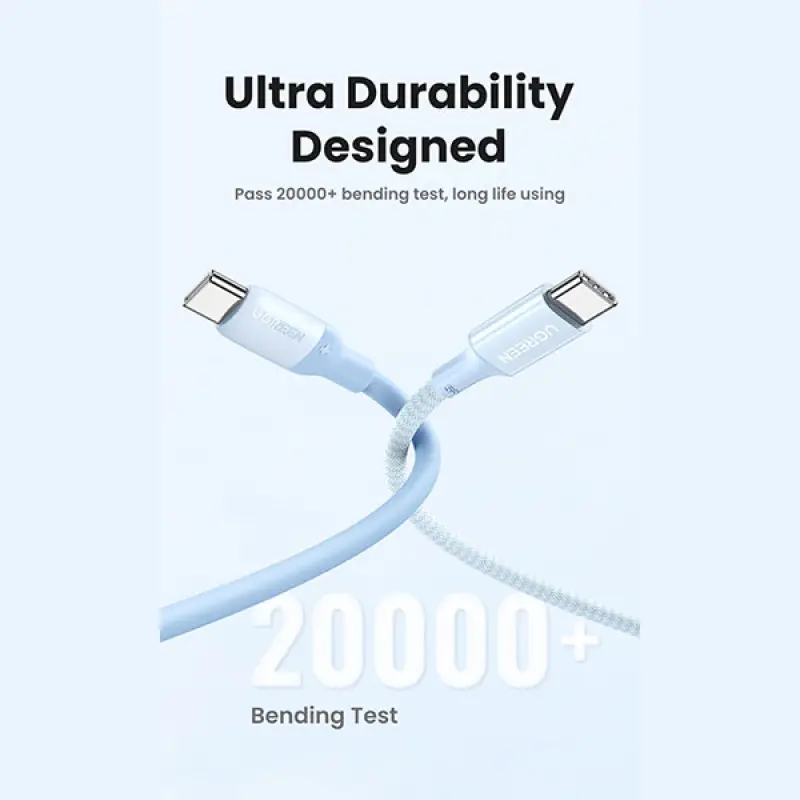 UGREEN US563 (15281) USB-C Silicone Fast Charging Cable - 2M