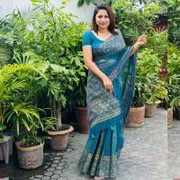 Block Print Sharee with Blouse Piece