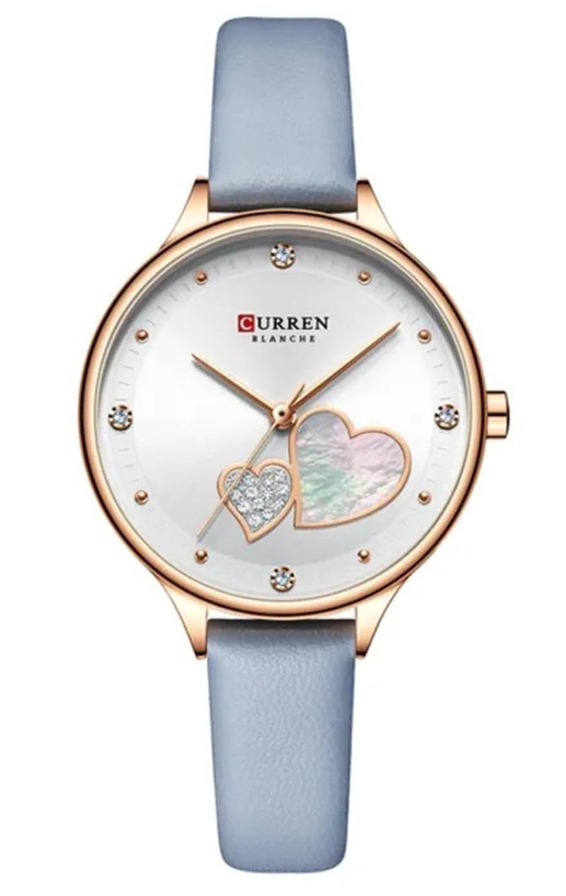 Curren 9077 Belt Watch for Women - Silver