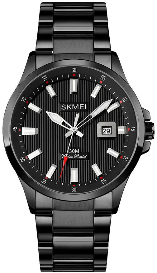 Skmei 1654 Stainless Steel Analog Men’s Watch-Black