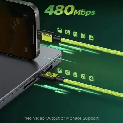 UGREEN L512 (45063GI) USB-C to USB-C 5A PD Fast Charging Cable Genshin Impact Edition