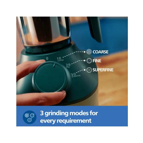 Philips HL7773/02 Mixer Grinder 800W | 3 Stainless Steel Jars | MicroGrind Technology | Green