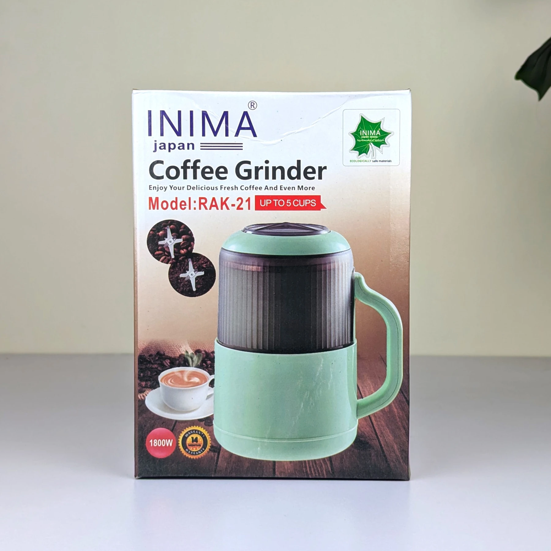 INIMA Japan Coffee Grinder RAK-21 1800 Watt