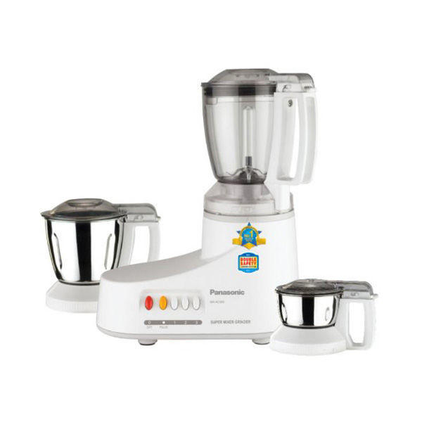 Panasonic MX-AC300 1000W 3 Jars Super Mixer Grinder - (White)