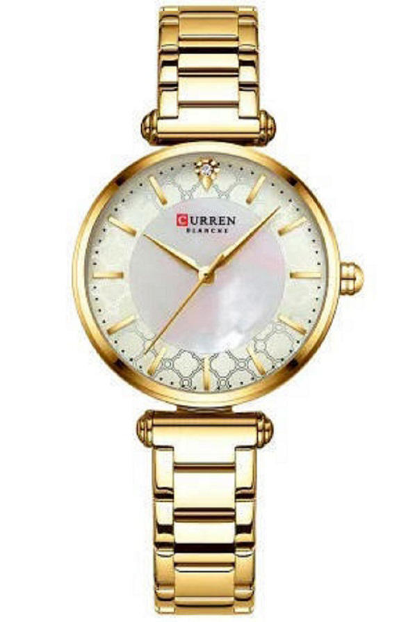 Curren 9072L Montre Femme Women’s Bracelet Watch – Gold
