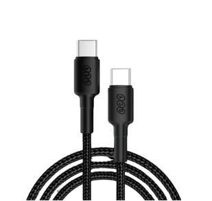 QCY DC13 60W Quick Charging Type-C to Type-C Data Cable–Black