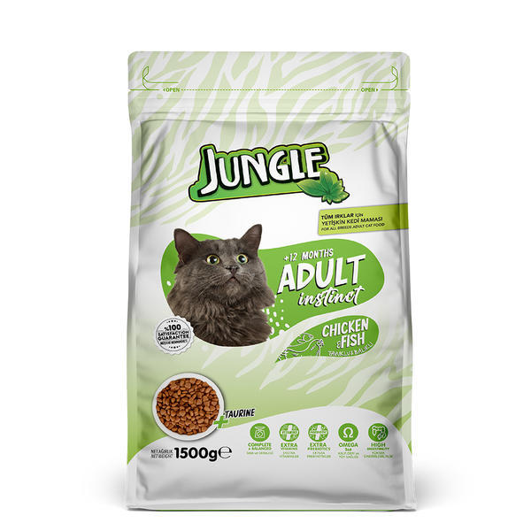 Jungle Adult Cat Food Chicken & Fish 1.5kg