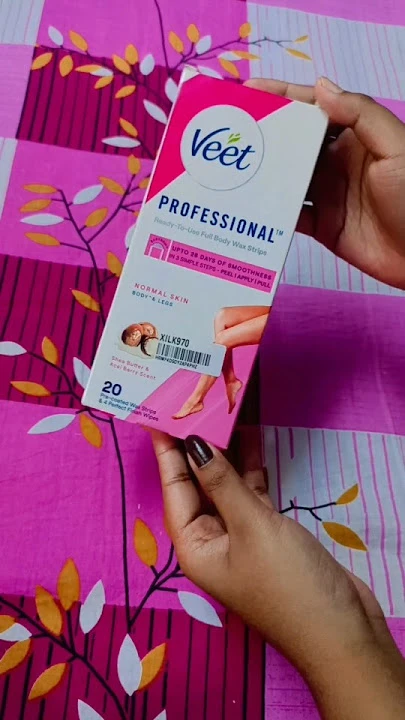Veet Professional Dry Skin Hair Removal Wax Strips 20 Strips for Body & Legs