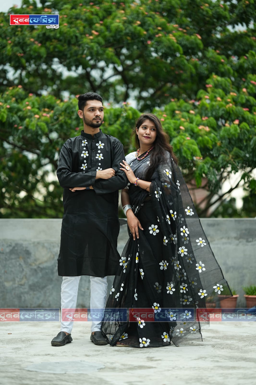 কাপল ড্রেস Couple Saree Sets