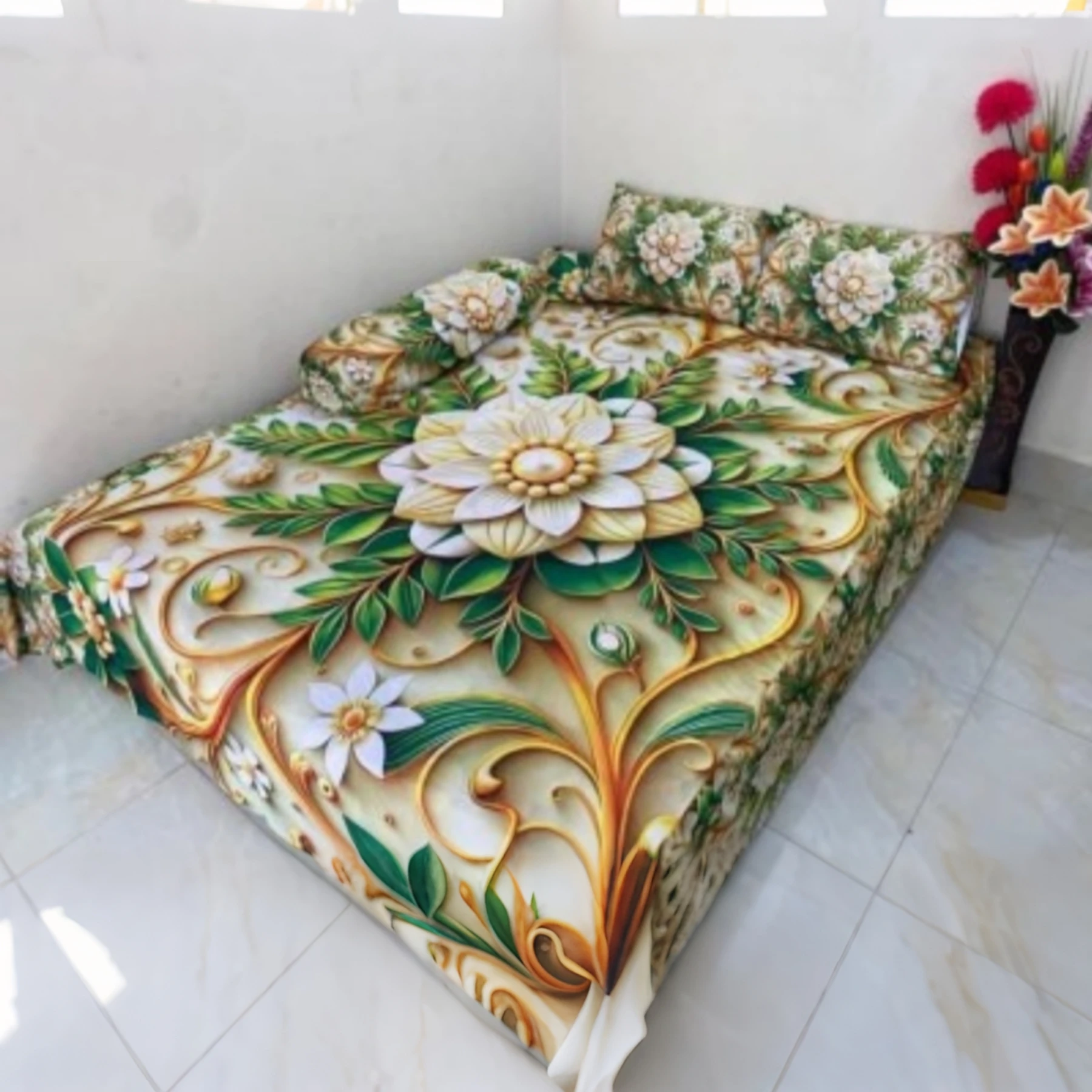 China Premium 3D Design Bed Sheet