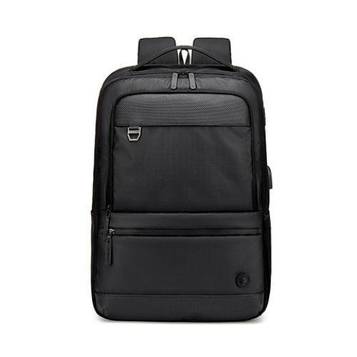 Golden Wolf GB00402 Water Resistant Laptop Business and Travel Backpack - Black