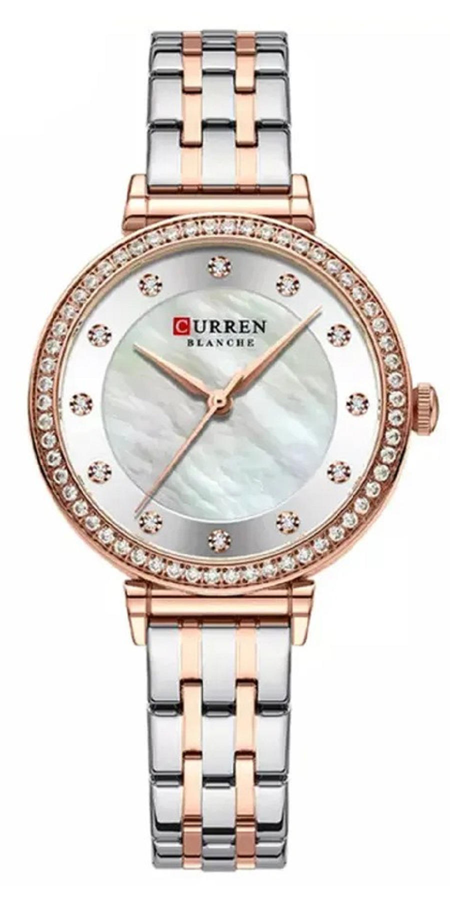 CURREN 9087 Watches for Women – Silver & Rose Gold