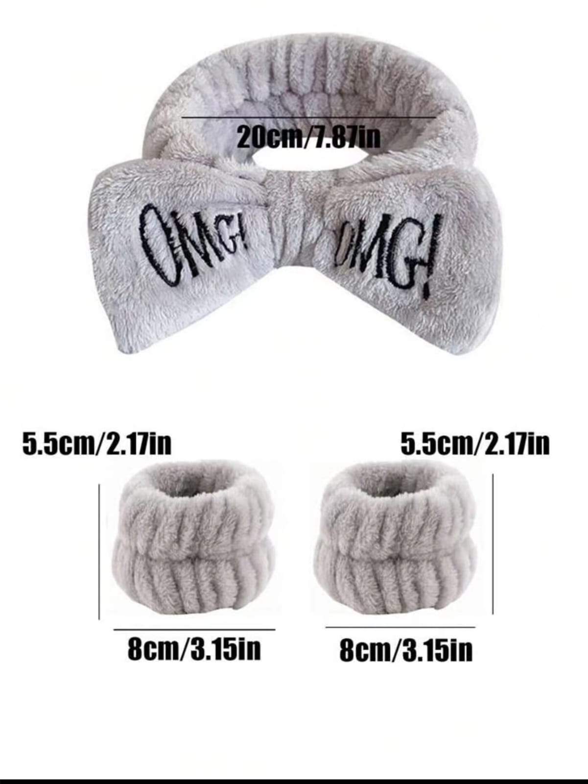 Women Coral Fleece Elastic Hair Bands