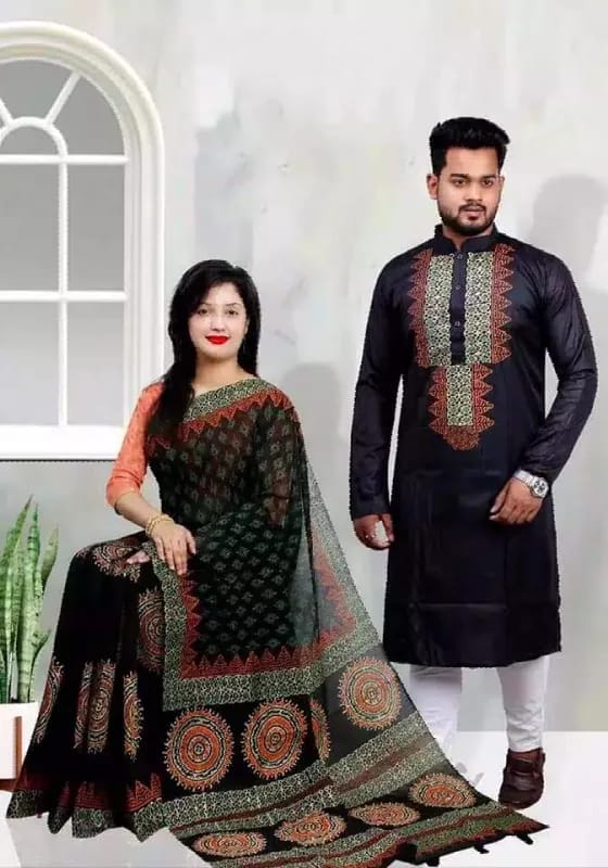 কাপল ড্রেস Couple Saree Sets
