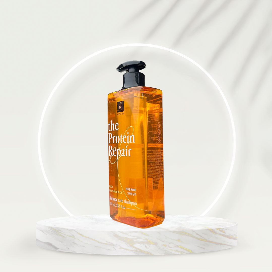 Elastine The Protein Repair With Macadamia Oil Damage Care Shampoo 855 ml