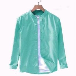 Men's Solid Colour Ban color Shirt (paste)