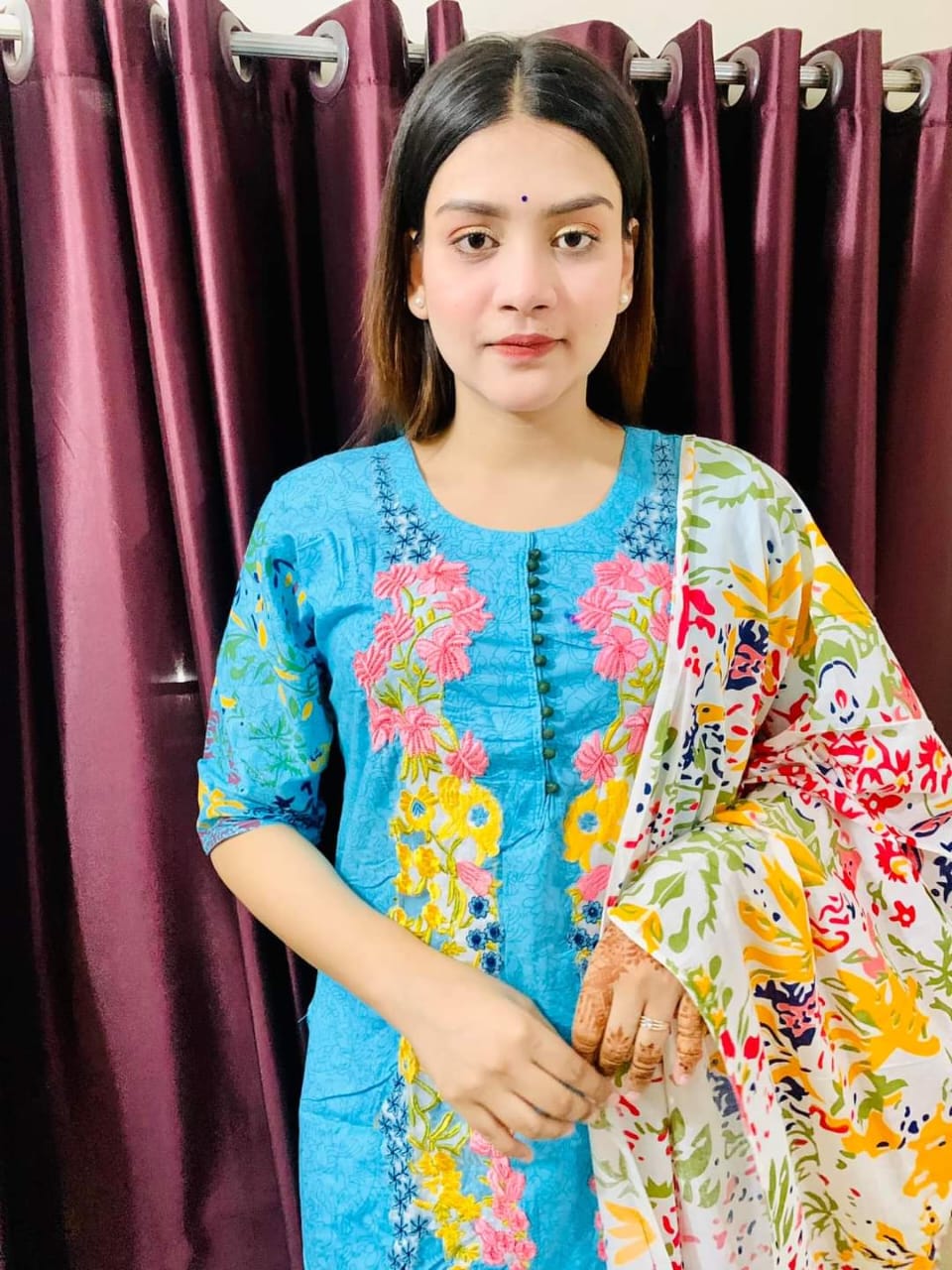 কটন থ্রি পিস