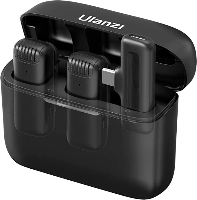Ulanzi J12 Dual Wireless Microphone with Charging Case For Type-C