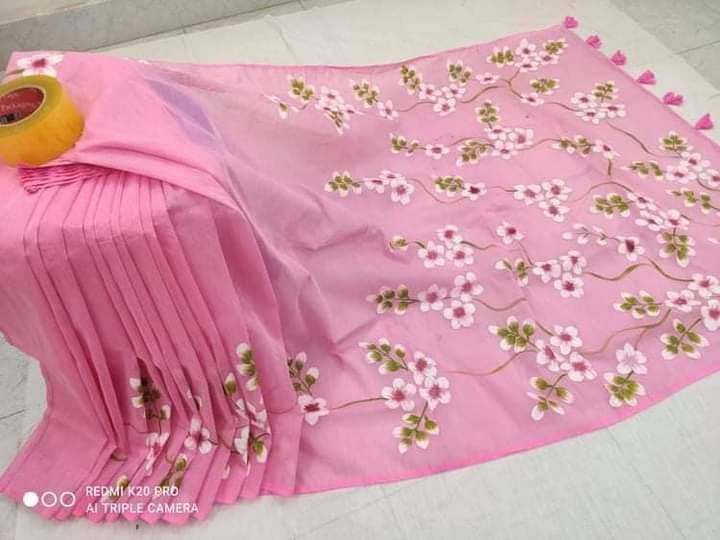 হ্যান্ডপ্রিন্ট শাড়ী