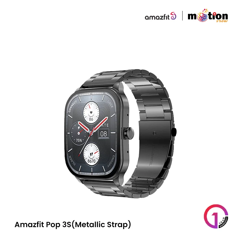 Amazfit Pop 3S Smart Watch (Bluetooth Calling)