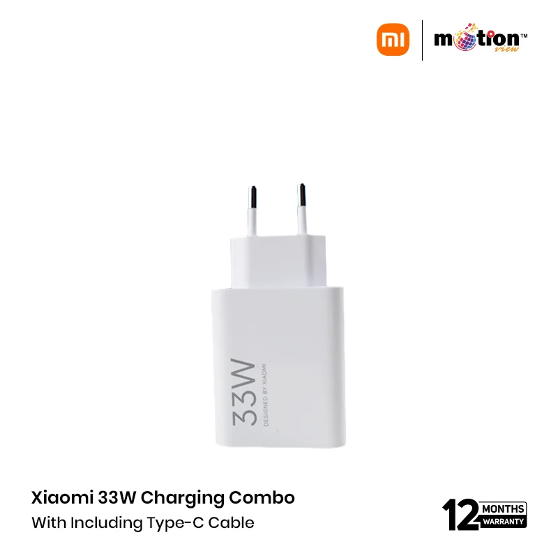 Xiaomi 33W Charging Combo (Type-A) With Including Type-C Cable (EU Plug)